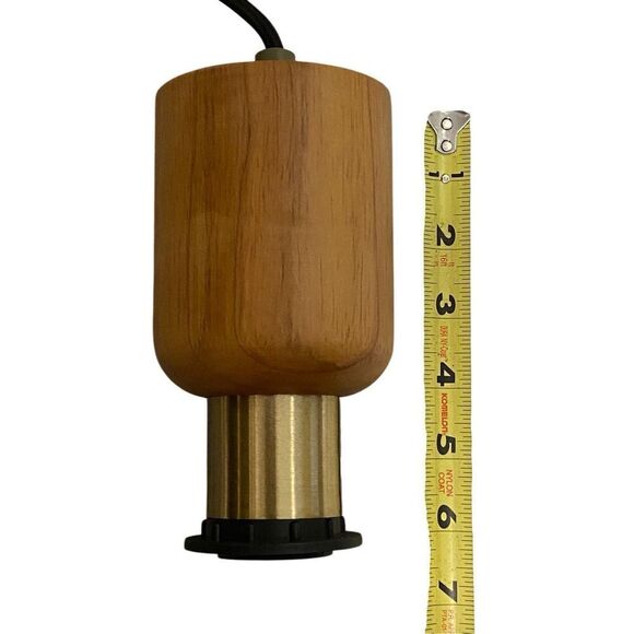 Electrical Kit Lamp Socket Shade Holder Wood - Picture 3 of 4